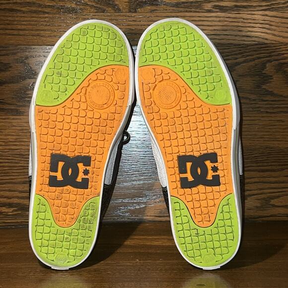 DC Ken Block Pure 43 Size 10 Skate Shoes Black Lime Citrus RARE main image 5